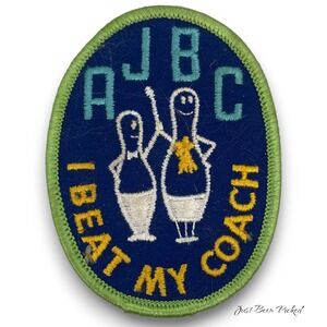 American Junior Bowling Congress Patch I Beat My Coach 3.5 x 2.75‎